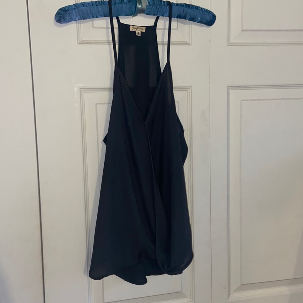 Dark grey blouse tank